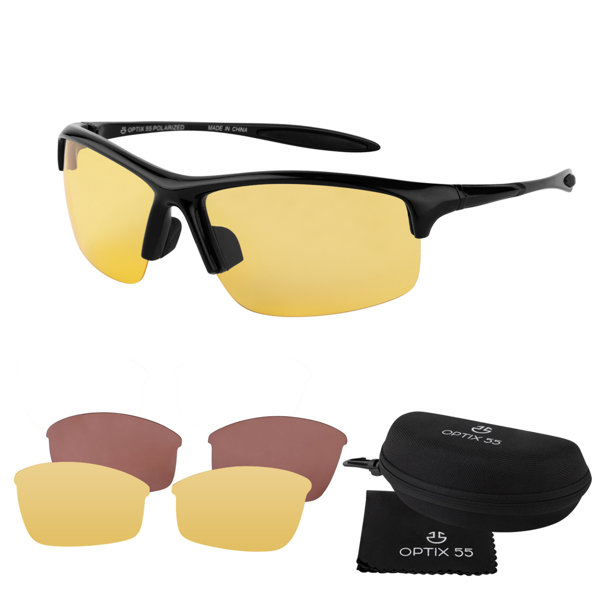Interchangeable Sunglasses/Night Driving Glasses