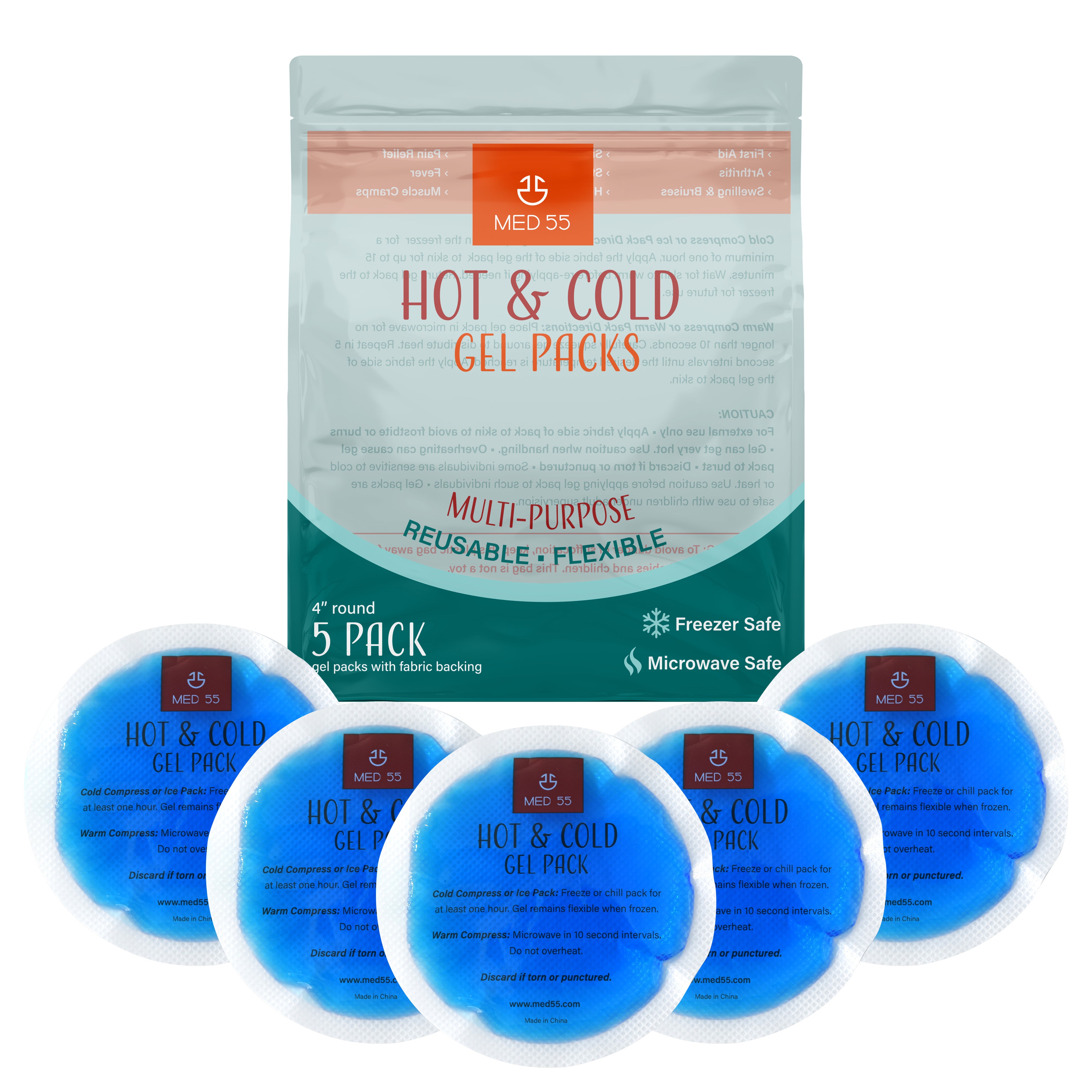 Round Gel Packs - Hot & Cold