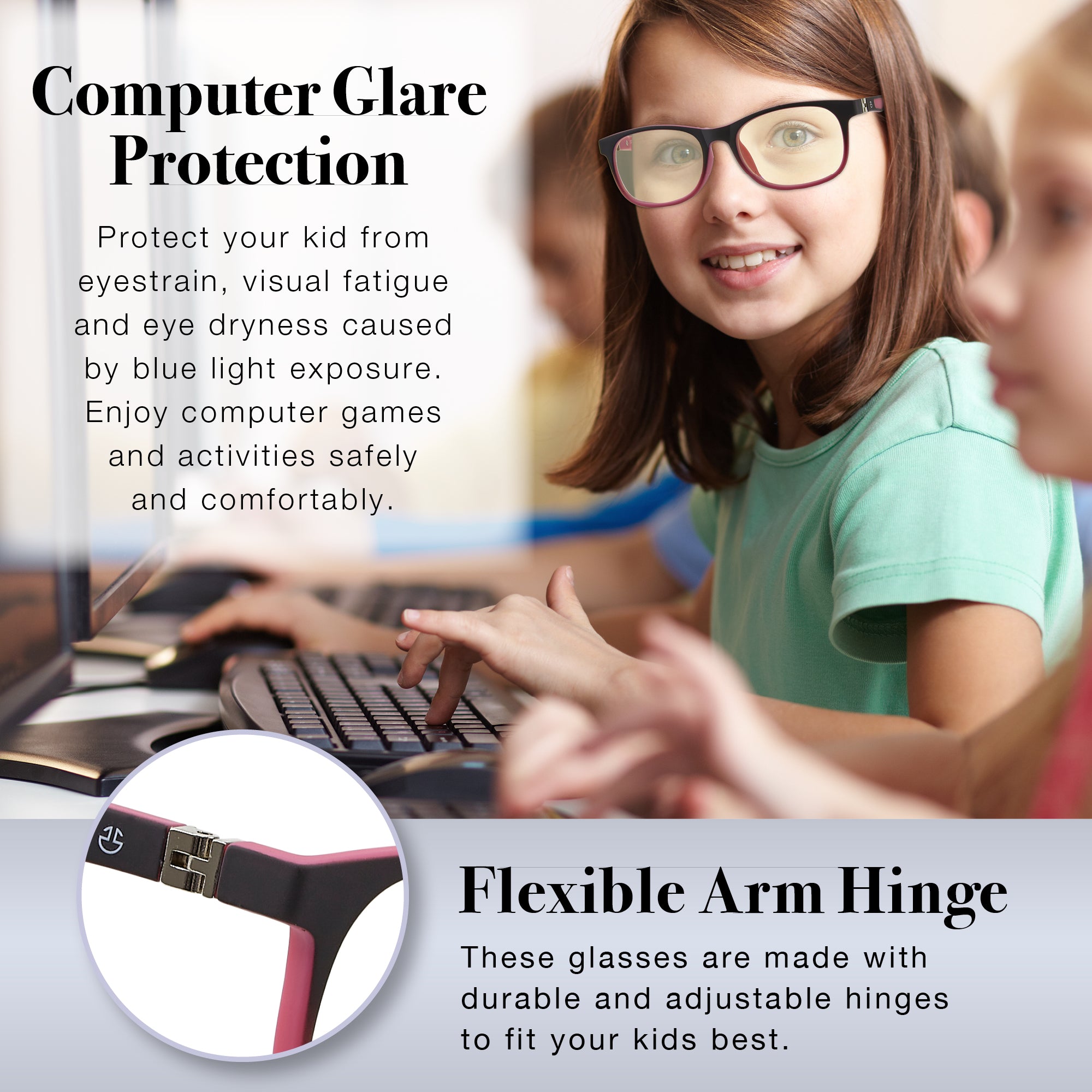 Kids Blue Light Blocking Glasses Anti Eyestrain